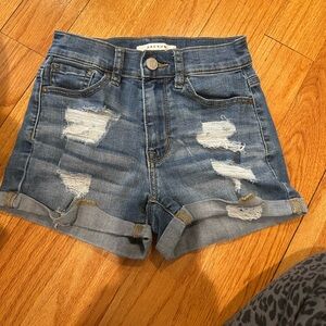 PacSun Blue Distressed Jean Shorts